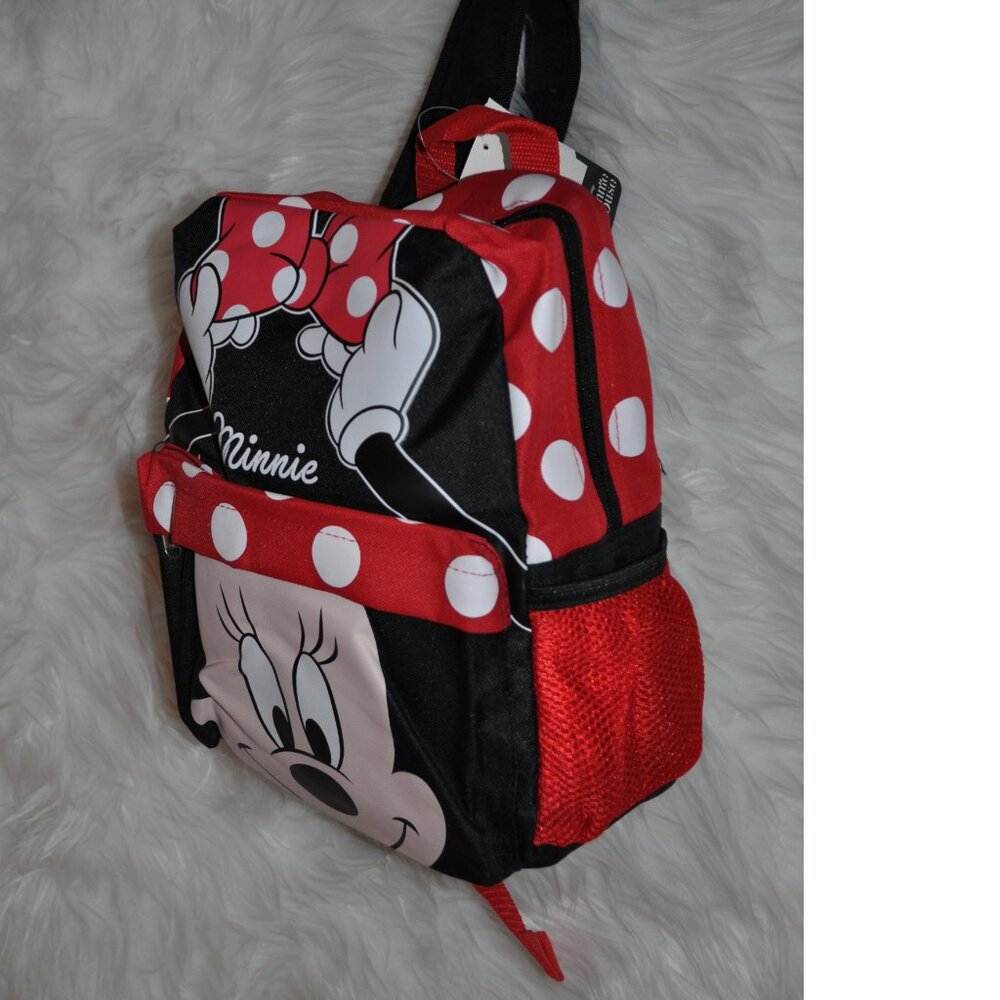 Disney Deluxe Backpack Minnie Mouse All Over Print Backpack, Art, Cartoon, Movie